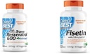 Doctor 's BEST Transport Reveratrol 600 mg 60 Count & Fisetin with Novusetin 100 mg 30 Count