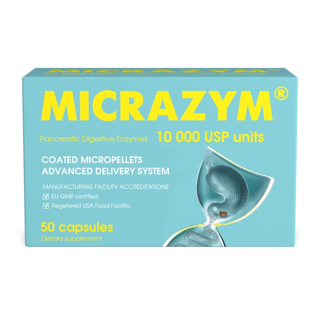 AVVA Pankreas Enzymes - 10.000 USP Efektif Panzyme Suplemen - Enzyme Digetical Enzymes untuk Divalry - 50 Fast-Acting Capsules dengan Amylase, Lipase dan Proution