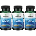 Swanson GABA - Amino Acid Supplement Promoting Calm & Relaxation untuk Mendukung Resik Tidur - Potensi Tinggi Formula untuk Mendukung Levels Sehat - (100 Katup, 500mg Masing-masing) (3 Pack)