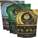8 oz Koa Kava Bundle dengan Premium Tongan, Fiji Waka dan Vanuatu Waka Kava Root Powder