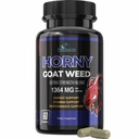 Horny Goat Weed Ekstra Kekuatan - dengan Maca, L-Arginine, Ginseng - Desire Boost, Performance, Stamina, Energi, Non-GMO Formula, 60 Capsules