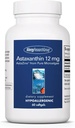 Alergi Research Group Astaxanthin 12mg Suplement - dari Organik Microalgae, Eye Health, AstaZine Astaxanthin, Antioksidant Alam, Skin Health, Fungsi Otak, Softgels - 60 Count