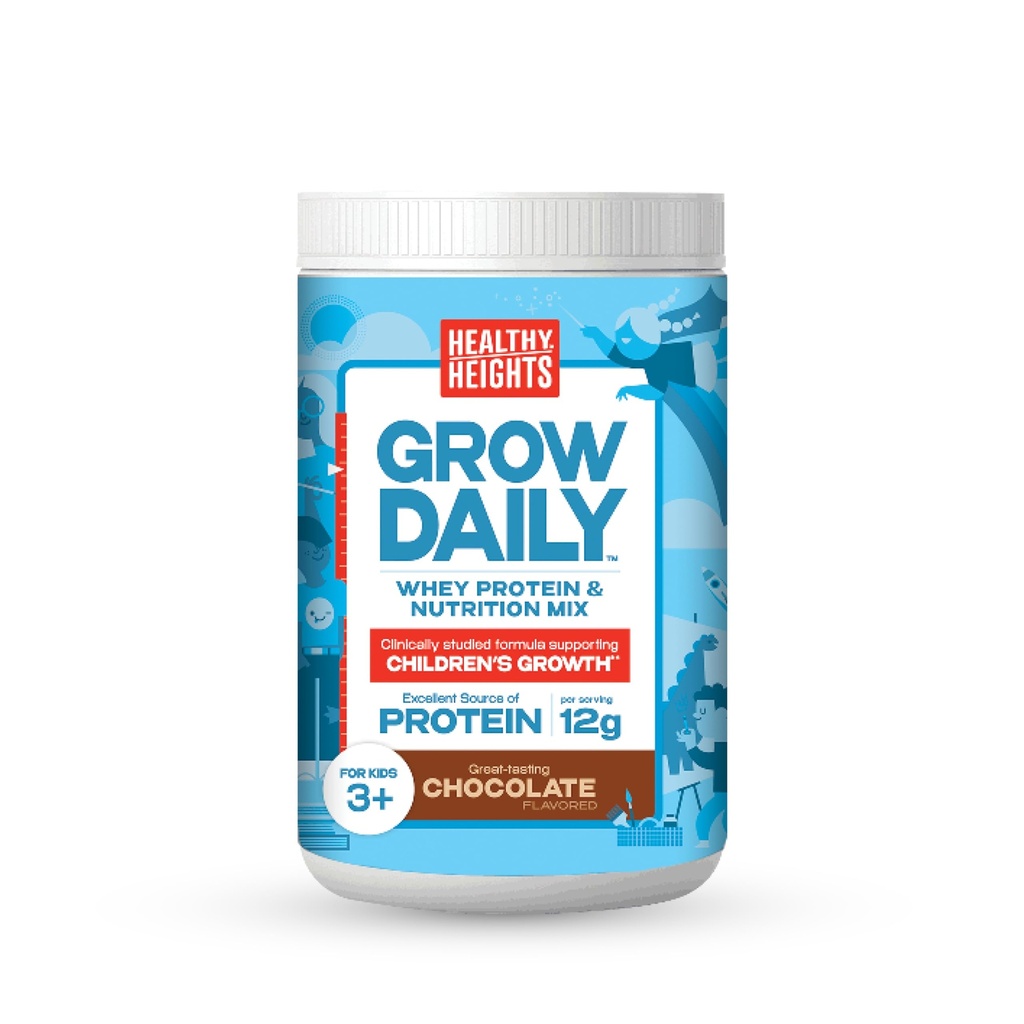 Healthy Heights Grow Daily Kid Protein Drink Mix (Chocolate) - High Protein Shake for Kid 3 +