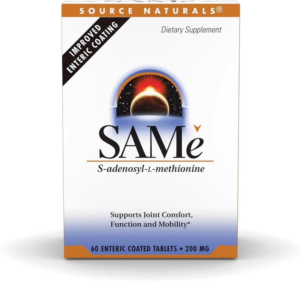Source Nacerals Same, Supports Joint Comfort, 200mg - 60 Entertaic Coated Tablet