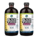 Amazing Herbs Premium Black Seed Oil - Gluten Free, Non GMO, Cold Menekan Nigella Sativa Aids in Digetical Health, Imune Dukungan, Fungsi Otak - 16 Fl Oz (Paket 2)