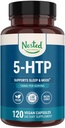 Sarjana Tersedia 5- HTP 100 mg (5- hydroxyyptophan) - Sleep and Mood Support - 5HTP Supplemen Alami Souronin - 120 Nonin - GMO, Vegan Capsules