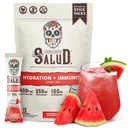 Salud 2-in- 1 Hidration dan Imunity Electrolytes Powder, Watermelon Margarita - 15 Servings, Agua Fresca Drink, Elderberry, Dairy Soy Free, Non-GMO, Gluten Free, Vegan, Low Calorie, 1G Sugar