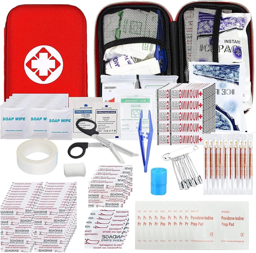 Car First Aid Kits 275Pcs Survival Gear Home Travel Size Small Emergency Kit Tactical Hara Camping Essentials Backpack Kantor Olahraga Perahu Accident
