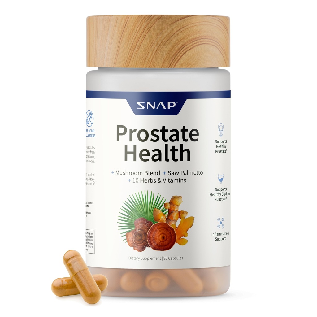 Saringan Suplemen Kesehatan Prostate - Menyediakan Kesehatan Uuriner Trakte Pria, 90 Vegetarian Capsules (30 Pelayan, Persediaan 1 Bulan)