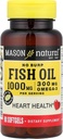 Fish Oil 1000 Mg No Burp Softgel, By Mason Vitamin - 90 Ea