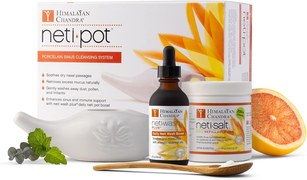 Himalaya Chandra Neti Pot Lengkap Sinus Membersihkan Sistem Starter Kit