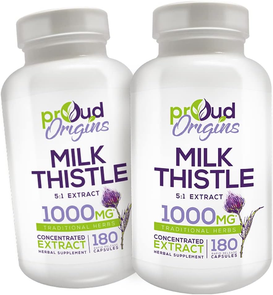 1000mg Milk Thistle Helling Keep Healthy Liver Fungsi, Optimasikan Health, Rapid Rapid, Gluten Free Suplemen - 6- Month Suppply (2 Pack)