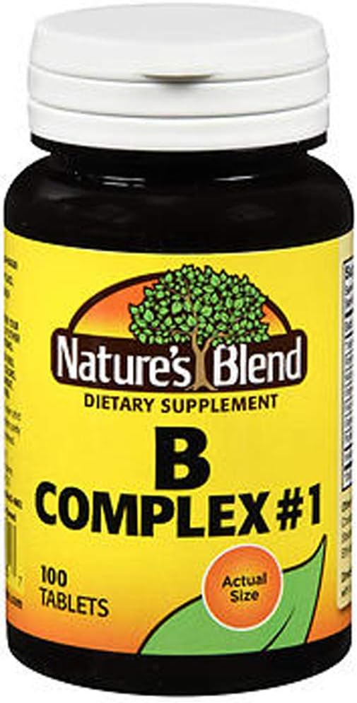 Nature 's Blend B Kompleks # 1 Tablet - 100 ct, Paket 3