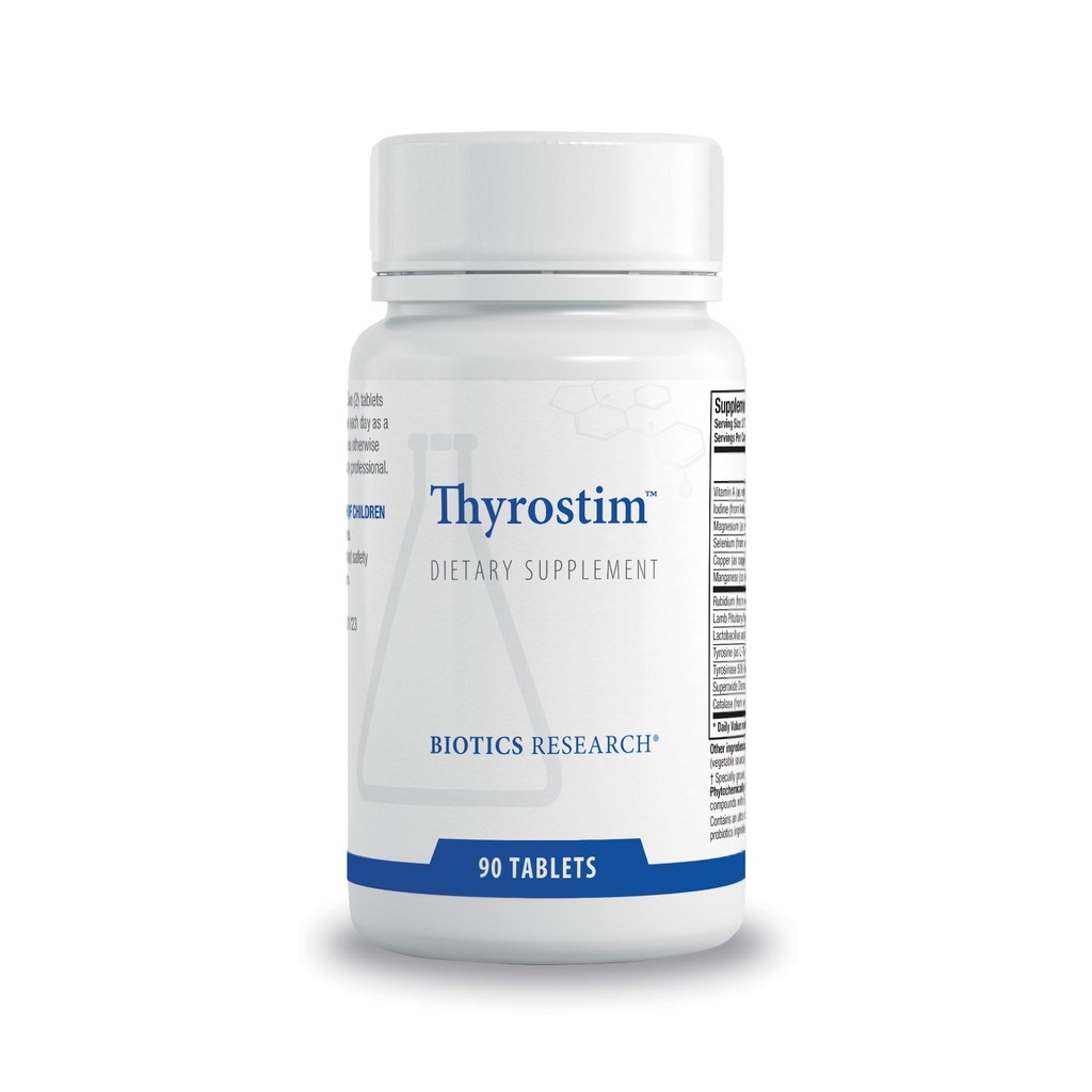 Riset Biotika Thyrostim ™ -Endocrine Dukung, Saldo Thyroid Hormones, T3, T4, Aid Thyroid Gland, Boost Metabolisme, Aid in Dibuble, Dukung Sistem Peka 90 Tablet