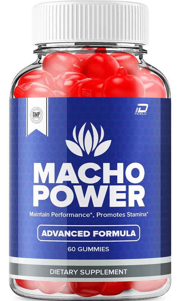 Gummi Macho Power untuk Pria - Mil MachoPower Pria All- Pensediaan Alam, Revisi Gumbo Power (1 Paket - 60 Gummies)