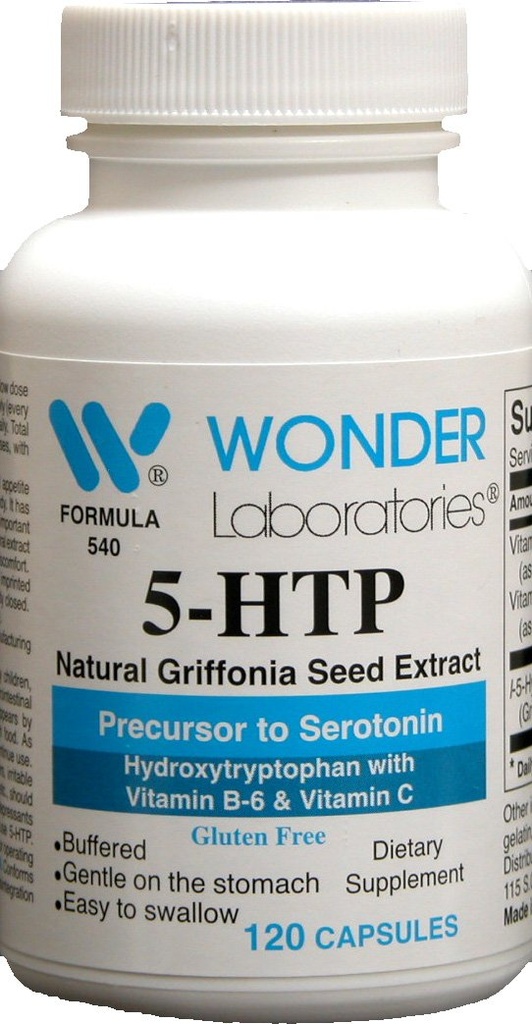 5 Htp, Biji Ekstrasor Benih Natural (Alami) ke Serotonin - 120 Capsules # 5402