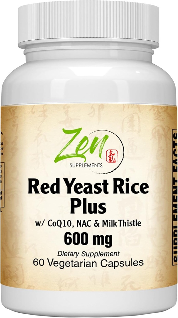 Suplemen Zen - Red Yeast Rice W / CoQ10 Tambahan 60- Vexcaps