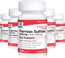 Kualitas Pilihan Besi 65 mg (325 mg Sulfate) Panti Daya Besi Tinggi Tabletnya dalam 100 Count Bottle (5 Pack)