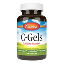 Carlson - C-Gels, 1000mg, Vitamin C Softgels, Imune Dukungan & Heart Health, Vitamin C Softgels, Antioksidant, Vitamin C Suftgels, 100 Softgels