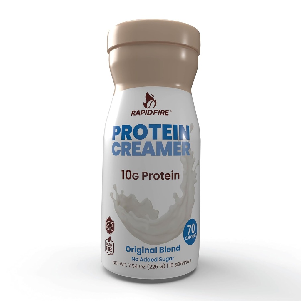 Protein Creamer, Campuran Asli, Keto Friendly, 10g Protein dengan Vitamin dan Mineral, 15 Pelayan, May Boost Metabolisme dan Meningkatkan Energi, Multi