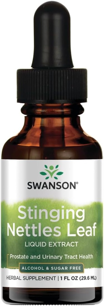 Swanson Stinging Leaf Liquid Extract Alkohol dan Sugar-Free 1 fl Ounce (29.6 ml) Cair