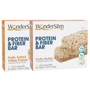 WonderSlim Protein dan Fiber Bar Bundle, Fluffy Salted Telegram Pretzel & Fluffy Nutter