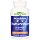 Nature 's Way OsteoPrime PLUS Calcium & Magnesium, Support Bone Health & Muscle Fungsi *, with Vitamin D3 & K2, Vegetarian, 120 Tablet