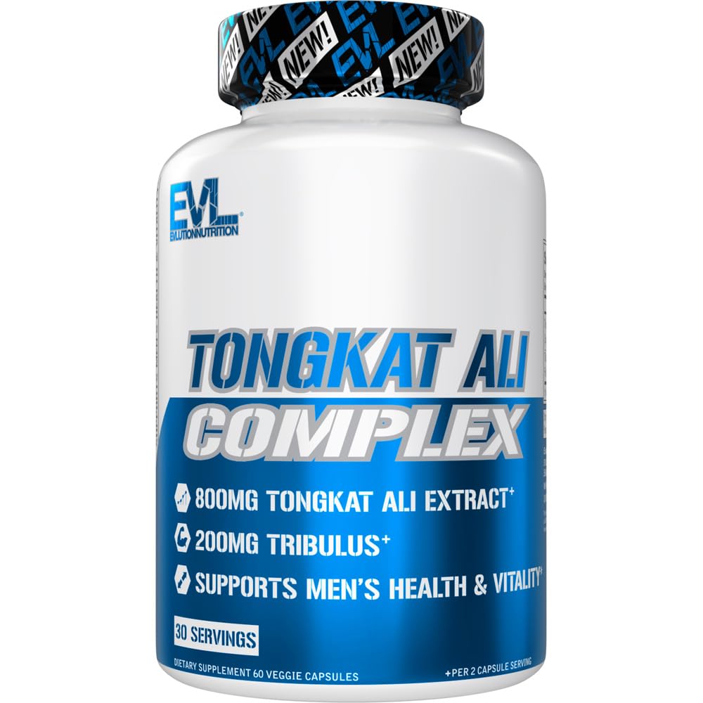 Pengungkapan Nuklir Tonkat Ali - Performance + Vitality Men 's Suplemen Kesehatan - 800mg Tongkat Ali + 200mg Tribulus - Performance - Vegan + Gluten Free Capsules - 30 Servings