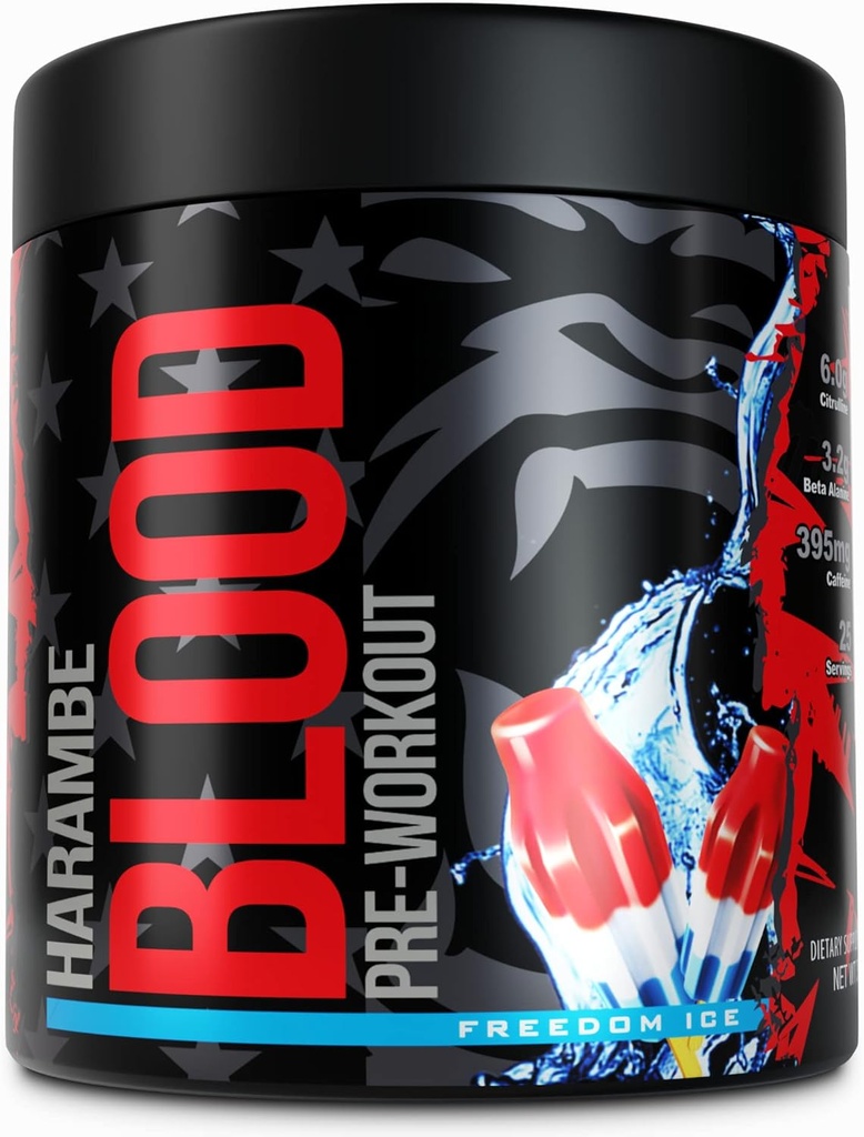 Harambe Pre Workout Extreme Pretraining Suplement for Men & Women Pre Workout Powder