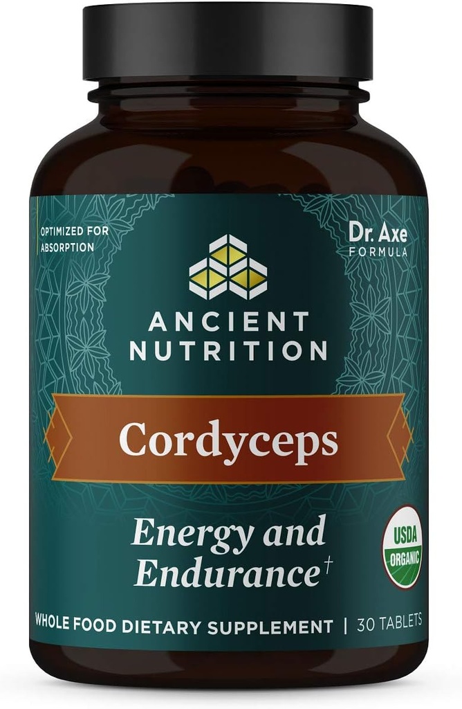 Tablet Organik Nuktasi Kuno, Dibuat dengan Ashwagandha, Mendukung Energi dan Endurance, Gluten Free, Vegan, Paleo dan Keto Friendly, 30 Count