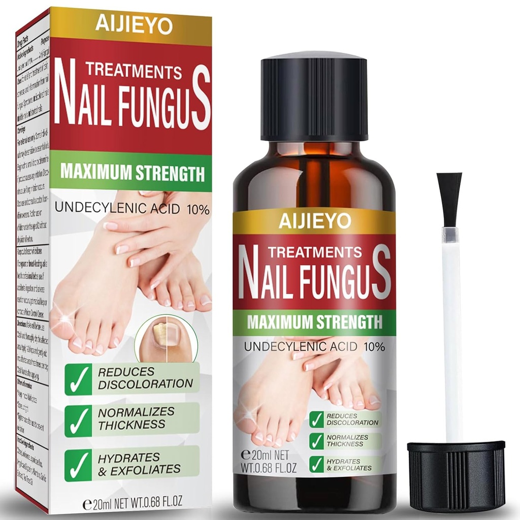 E- Bes Toail Fungus Treatment Extra Kekuatan, Memperlakukan Kerusakan Tea Thick Cingernail Perawatan Toil Fungus, Tea Tree Oil Mudah Gunakan Fungal ToeNail Treatment- 20ML