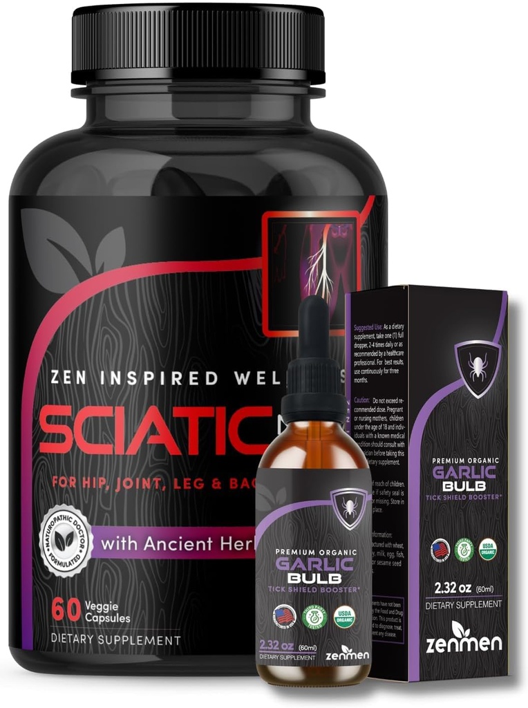 Zenmen Bawang putih dan Sciatic Nerve Dukungan Bundle