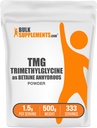 BulkSuplements.com Betaine Anhidlous Powder - Trimethylgliine, TMG Suplemen, TMG Powder - Bantaine TMG - Gluten Bebas, 1500mg per Serving, 500g (1.1 lbs)
