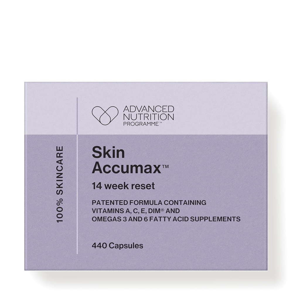 jane iredale Skin Accumax Nuttrasion Suplemen Kapsul Impsules Acne & Processly Healthy Skin Berisi Vitamin A, C dan E Vegan & Gluten- Bebas