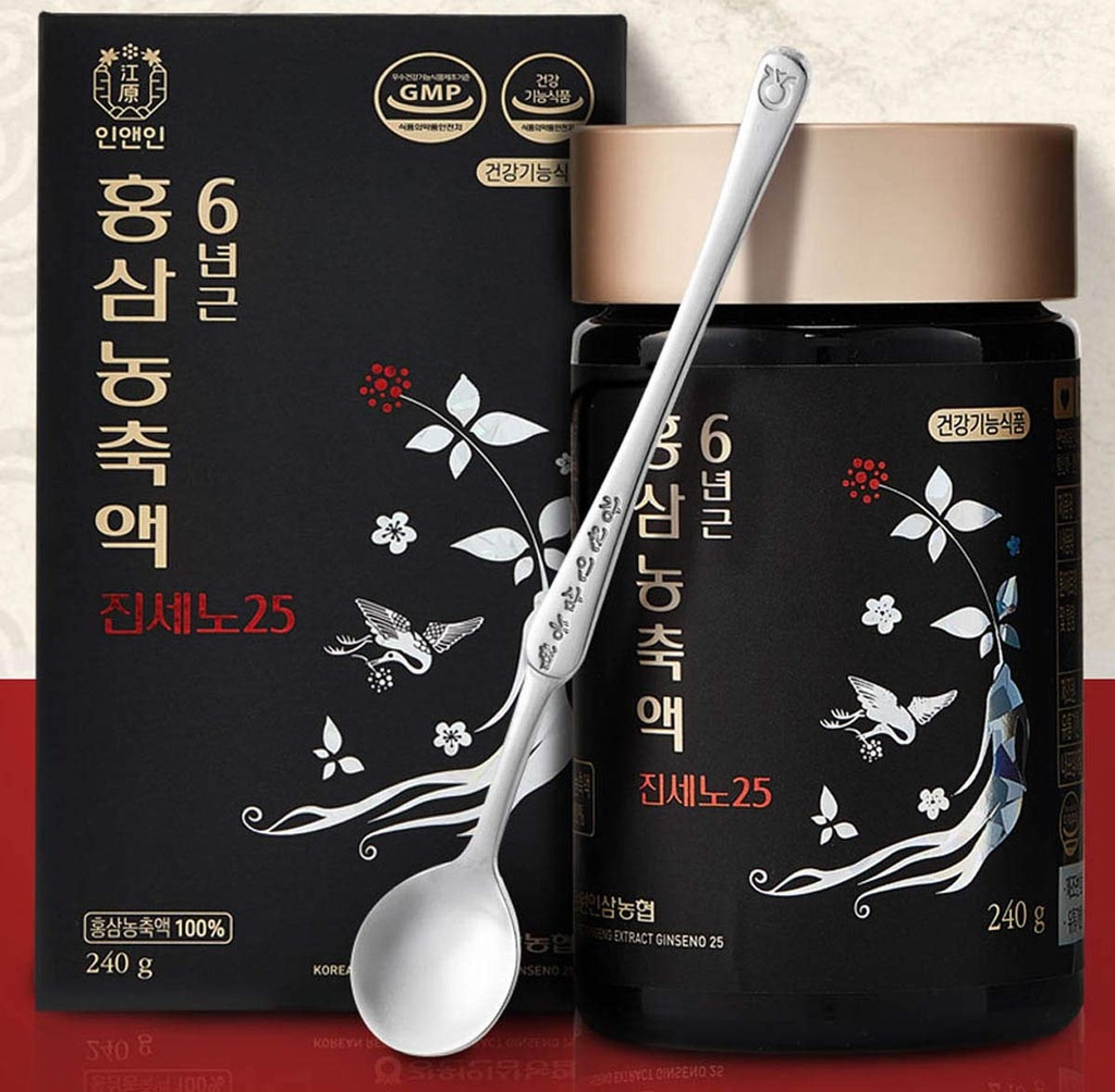 Gangwoninsam] Ekstrak Red Ginseng Korea Ginseno25 240g / 8.46 fs. oz- Berisi 100% Murni Korea 6-Year- Old Red Ginseng Root Extract