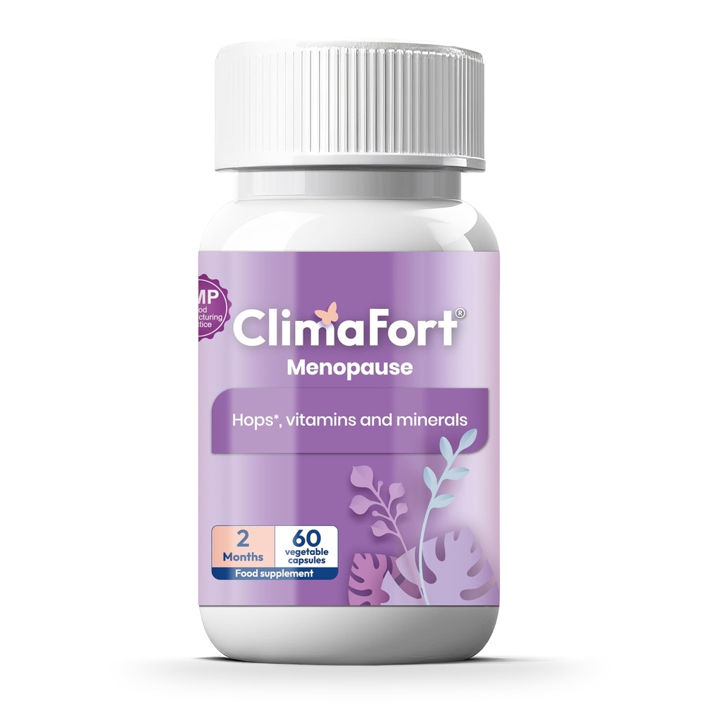 Climafort 60 Day Supply 124; Menopause Relief Pills 124; Relief Alam untuk Hot Flashes, Night Sweats, Mood Swings & Hormone Keseimbangan 124; Hops, Vitamin, dan Minemary 124; 1 Capsule Daily