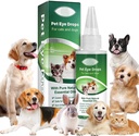 AIQIUSHA Dog Eye Drops 60ML for All Animal Eye Wash, Helling Relieve Pink Eye & Allergy Symptoms, Ease Itching & Irritation, with Pure Natural Estives Oils 100% Natural, Safe, Gentle and Nor-Toxic