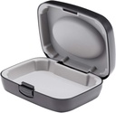 Hearing Aid Case Hard (Portable Protection Storage Case for BTE CIC ITE (Black)