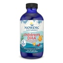 Nordic Liverals 's DHA, Strawberry - 8 oz untuk Anak - 530 mg Omega-3 dengan EPA & DHA - Pengembangan Otak & Fungsi - Non-GMO - 96