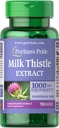 Puritan 's Pride Milk Thistle 1000mg, 4: 1 Ekstraksi (Silymarin), 90 Count