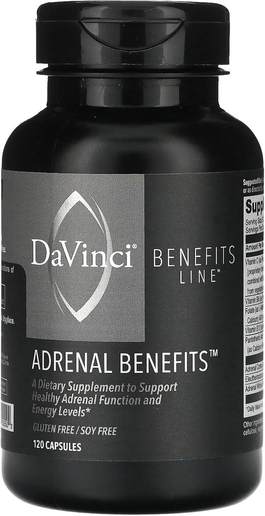 Benefit Line, Adrenal Benefit, 120 Capsules, Davinci Laboratorium Vermont