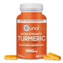 Curcumin Capsules Turmeric, Quinol with Ultra High Absorpsi 1500mg, Joint Suplemen, Ekstra Kekuatan, 90 Vegetarian Capsules