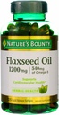 Nature 's Bounty Flaxseed Oil 1200 mg, 125 Rapid Lease Softgels (Paket 3)