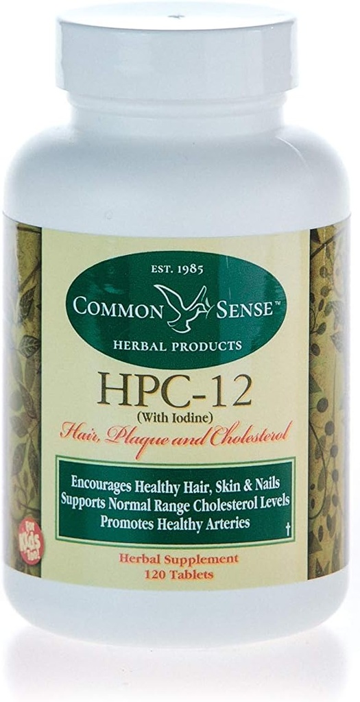 Common Sense Herbal Products HPC-12 (270): Rambut, Plaque dan Kolesterol dengan Iodin