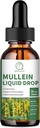 Mullein Drops for Lungs, Mullein Leaf Extract 1000MG for Respiratory, Imune & Diffic Dution, with Quercetin, Marshmallow, Elderberry, Black Cumin Seed, Bromelain, Non-GMO, Vegan, 2 Fl Oz