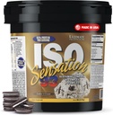 Kompleks Glutamine Wheny Protein yang Ultimate dengan Kompleks Glutamine, ISO Sensation 93 - Whiy Protein Pounder dengan Colostrum Ditambahkan Untuk Pemulihan Diaktifkan, Immunitas & Gut Kesehatan - Cookies N Cream, 5lbs