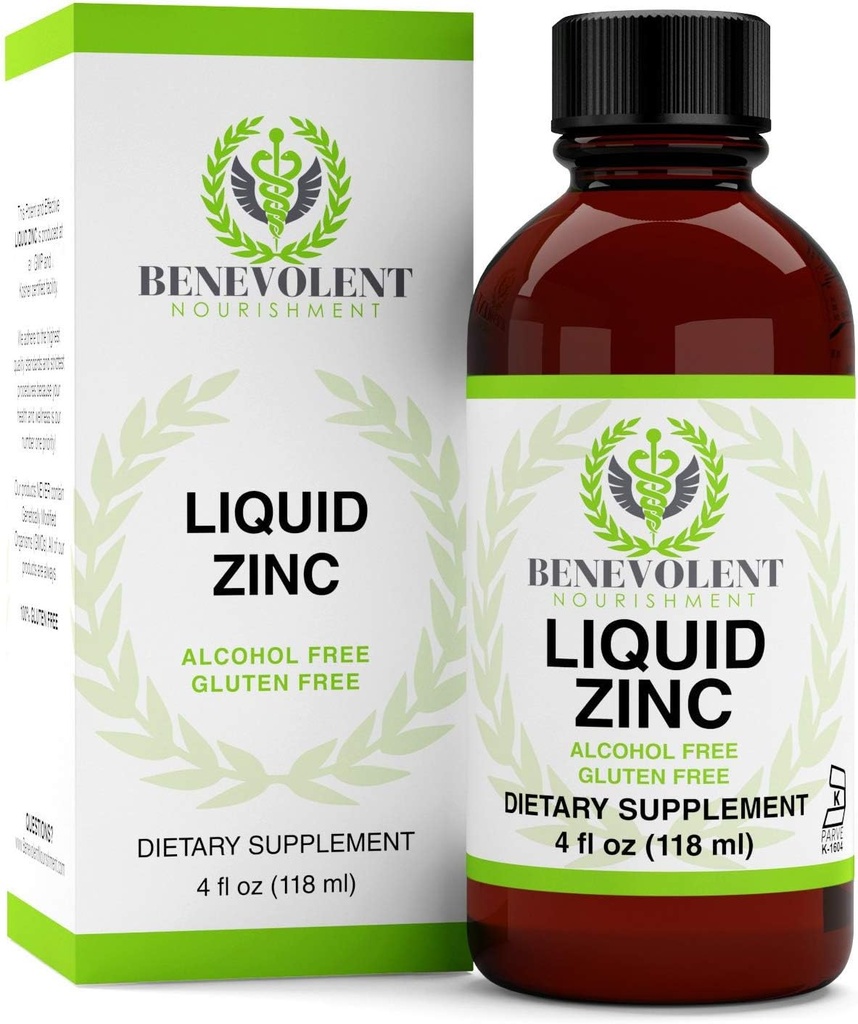 Zinc Tambahan dengan Organ Elderberry Fruit & Herbs - Suplemen Diet Liquid Efektif untuk Entire Family - 100% Alkohol & Gluten Free - Non GMO Formula. Botol 4oz besar.
