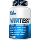 Evolusi Nutrition VitaTest - Vitamin + Testosteron Dukung - Key Vitamin + Mineral Dukung - Men 's Daily Nutrient & Testosteron Dukung - Bone, Eye & Imune Dukungan - 45 Tablets