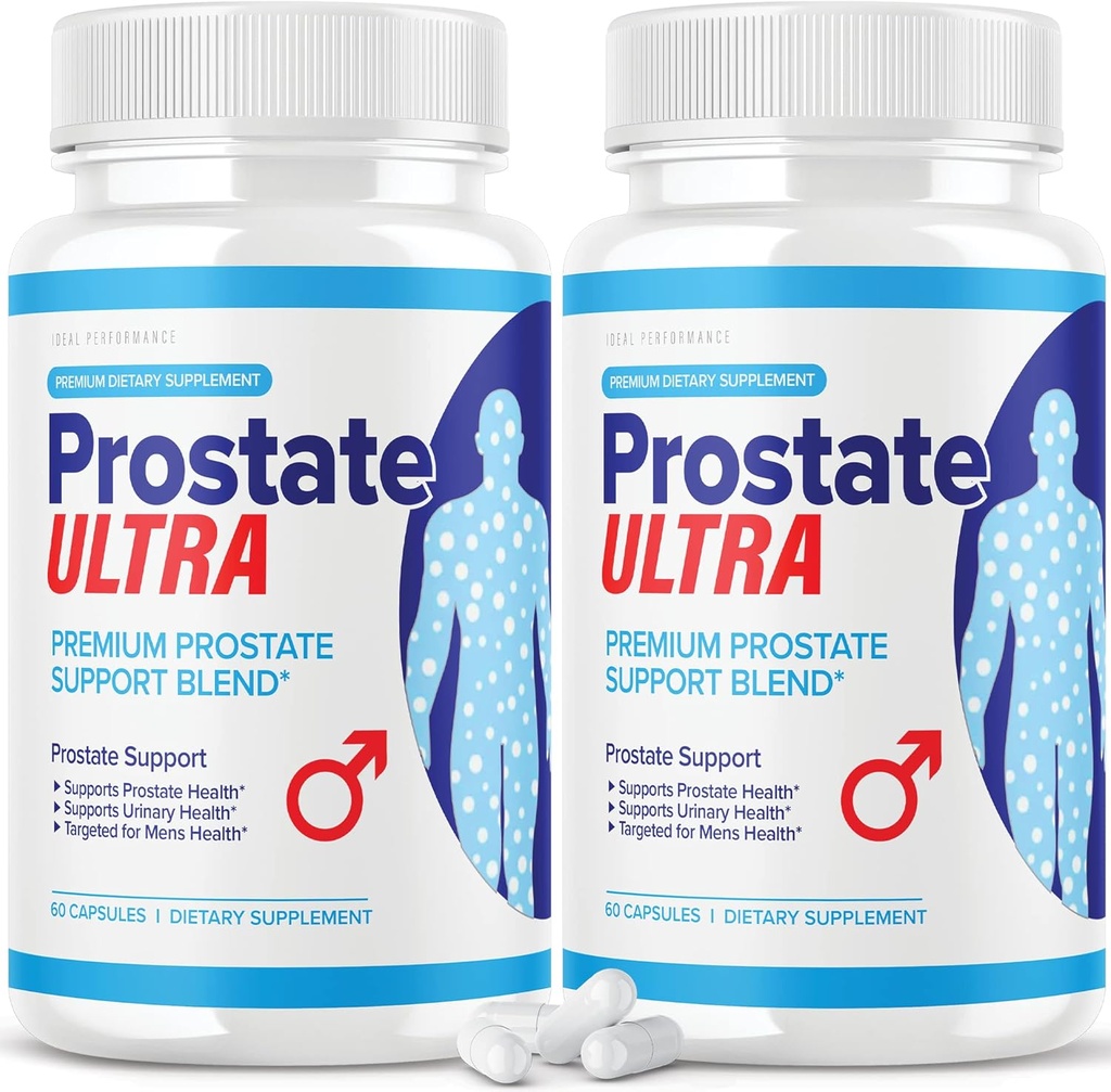 (2 Paket) Prostate Ultra Suplemen untuk Formula Kesehatan Prostat (120 Kapsul)