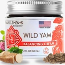 Empat Elemen 4E Wild Yam Balancing Cream, 2 OZ - 1st Place Winner di 2023 International Herb Symposium untuk Cream and Salves! Farned Proudly, Crafted and Packaged in Wi, USA.